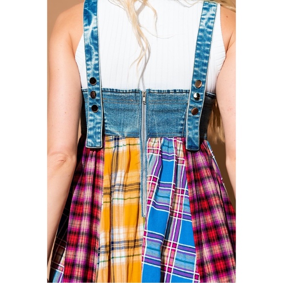 Dressed in LALA - Walking on Sunshine Overalls Dress (Small) - Picture 5 of 11